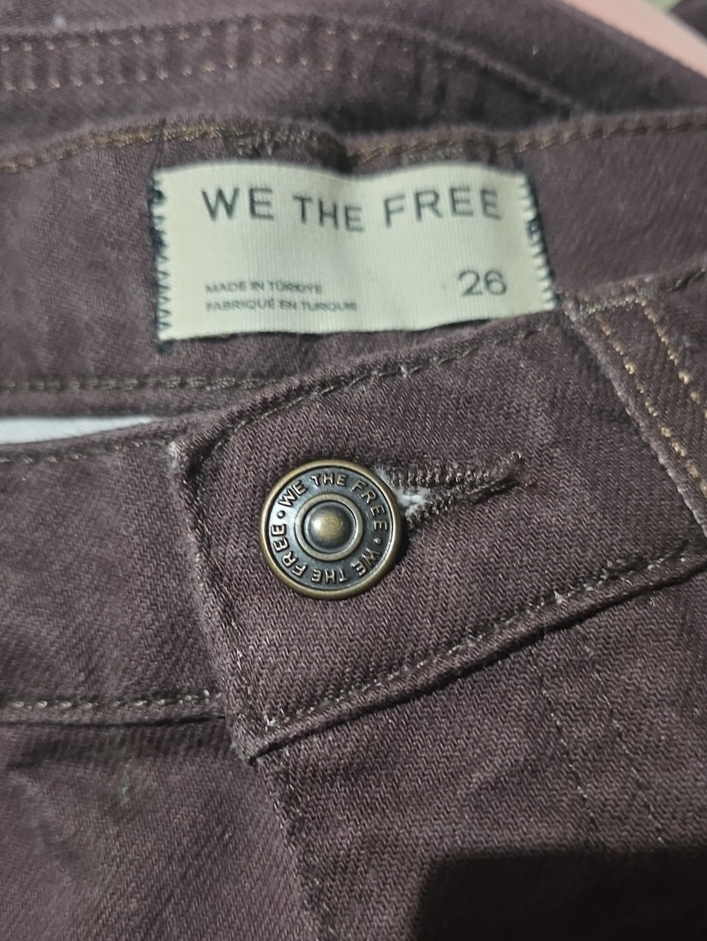 We The Free Good Luck Printed Barrel Jeans.  ***Price Is Firm*** - Picture 9 of 10